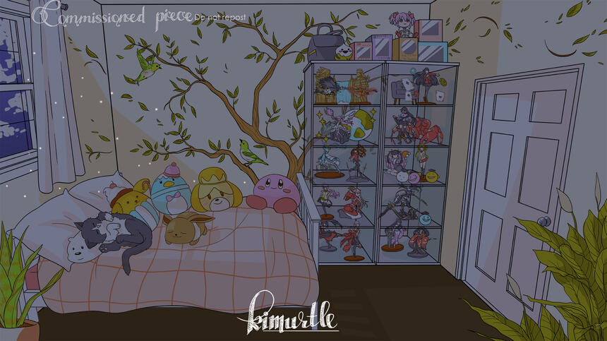 Makimaii's bedroom night